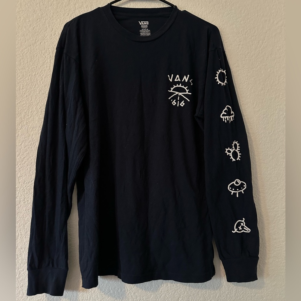 Vans Cotton Navy Blue Long sleeve